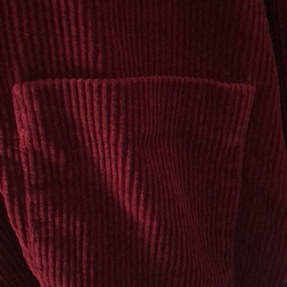 Woman’s VTG Y2k rare burgundy Corduroy button wine blazer coat with pockets - Picture 4 of 12
